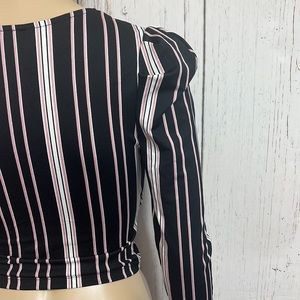 Iris Striped Slouchy Top